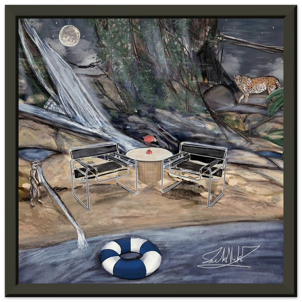 Asleep - Metal Framed Art Print