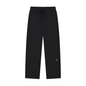 Butterfly Solid Color Straight-Leg Sweatpants