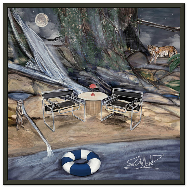 Asleep - Metal Framed Art Print