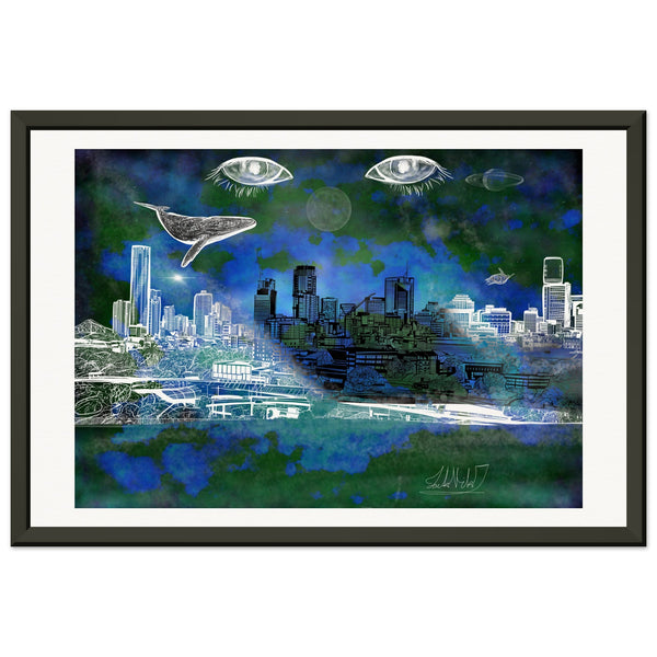 Objective Perspective Blue Edition - Metal Framed Art Print