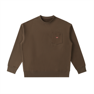 Butterfly Heavyweight Patch Pocket Crewneck Sweatshirt