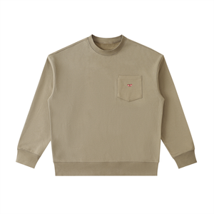 Butterfly Heavyweight Patch Pocket Crewneck Sweatshirt