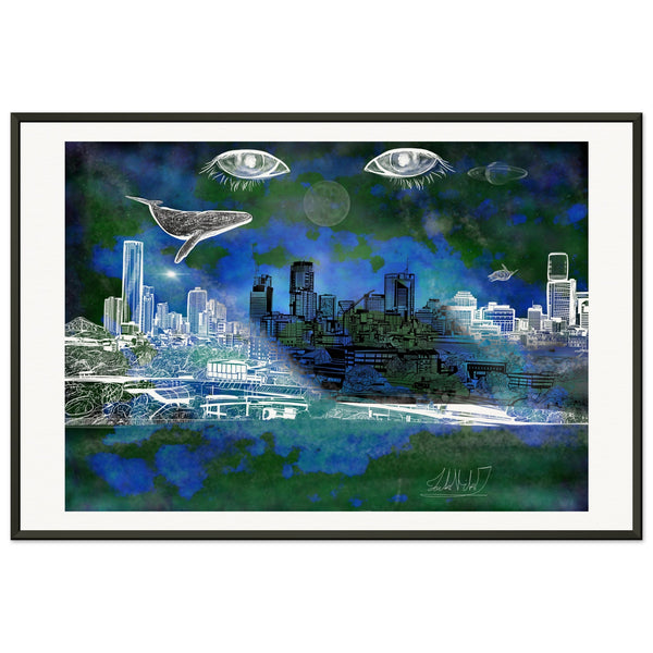 Objective Perspective Blue Edition - Metal Framed Art Print