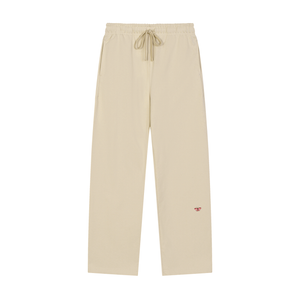 Butterfly Solid Color Straight-Leg Sweatpants