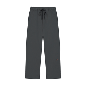 Butterfly Solid Color Straight-Leg Sweatpants