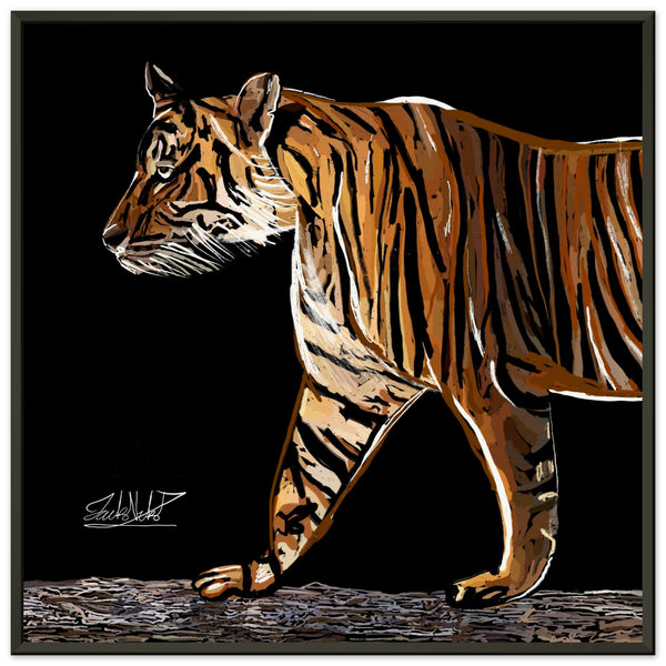 Don't Look Back - Metal Framed Art Print