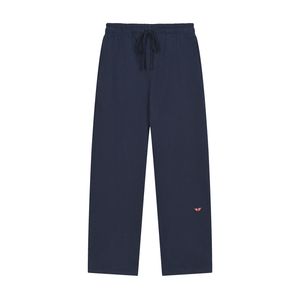 Butterfly Solid Color Straight-Leg Sweatpants